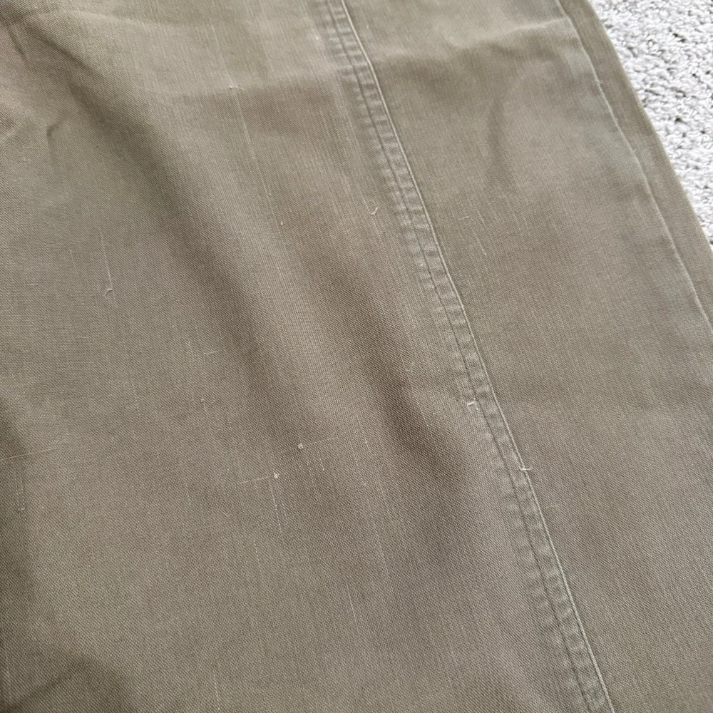 Broome Street Kate Spade Sailor Style‎ Cropped Wide Leg Pants Olive Green Size 0